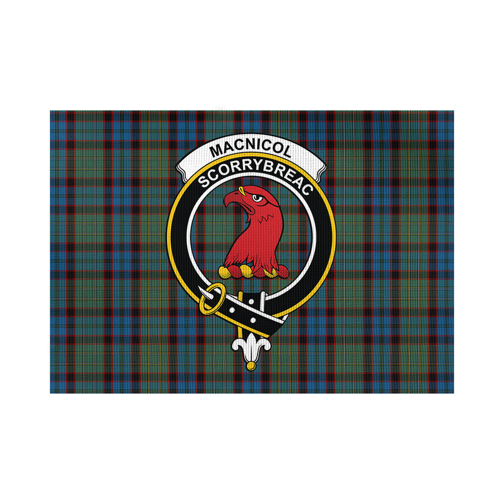 MacNicol Hunting Tartan Flag with Family Crest - Tartan Vibes Clothing