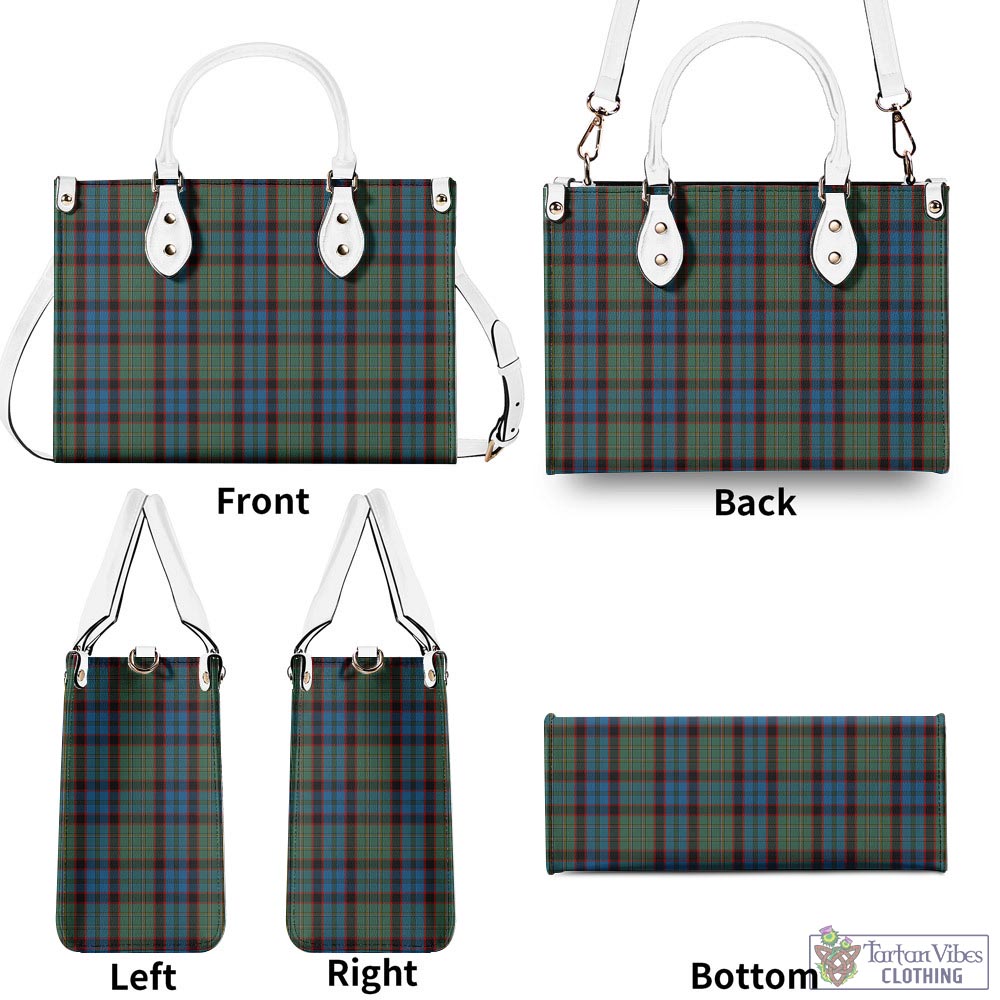 Tartan Vibes Clothing MacNicol Hunting Tartan Luxury Leather Handbags