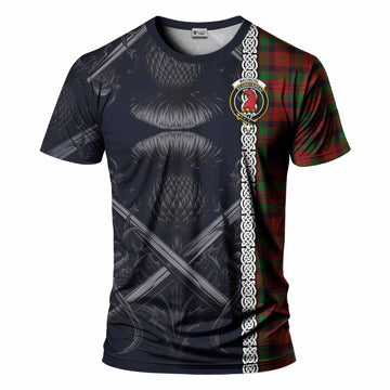 MacNicol (McNicol) Tartan T-Shirt with Family Crest Cross Sword Thistle Celtic Vibes