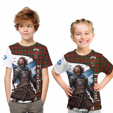 MacNicol (McNicol) Crest Tartan Kid T-Shirt Inspired by the Freedom of Scottish Warrior