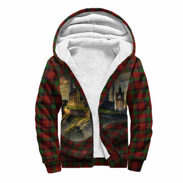 MacNicol (McNicol) Tartan Family Crest Sherpa Hoodie with Scottish Ancient Castle Style Unisex S - Tartan Vibes Clothing