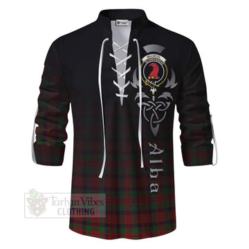 MacNicol (McNicol) Tartan Ghillie Kilt Shirt Featuring Alba Gu Brath Family Crest Celtic Inspired