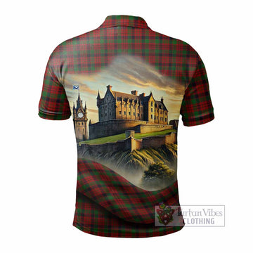 MacNicol (McNicol) Tartan Family Crest Polo Shirt with Scottish Ancient Castle Style - Tartan Vibes Clothing
