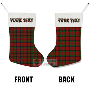 MacNicol (McNicol) Tartan Christmas Stocking with Personalized Text