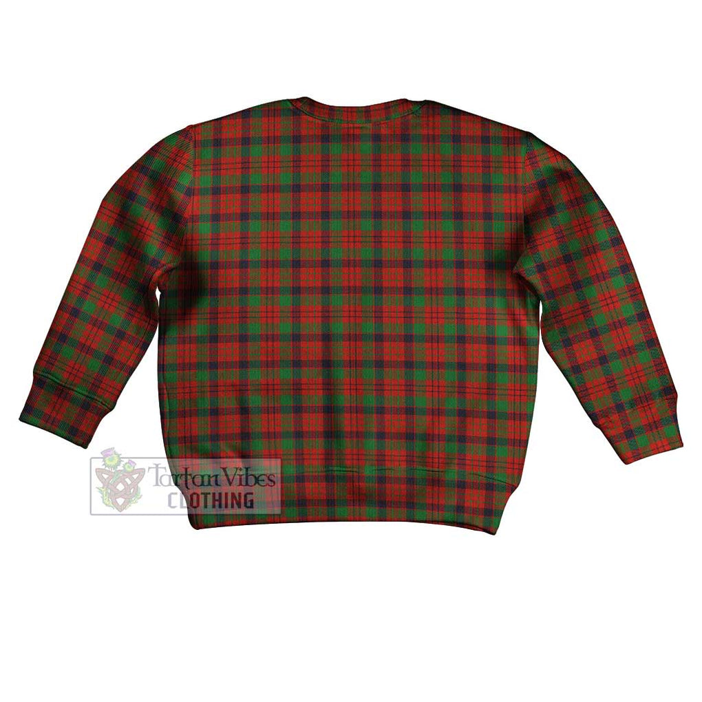 Tartan Vibes Clothing MacNicol (McNicol) Tartan Kid Ugly Sweater with Family Crest