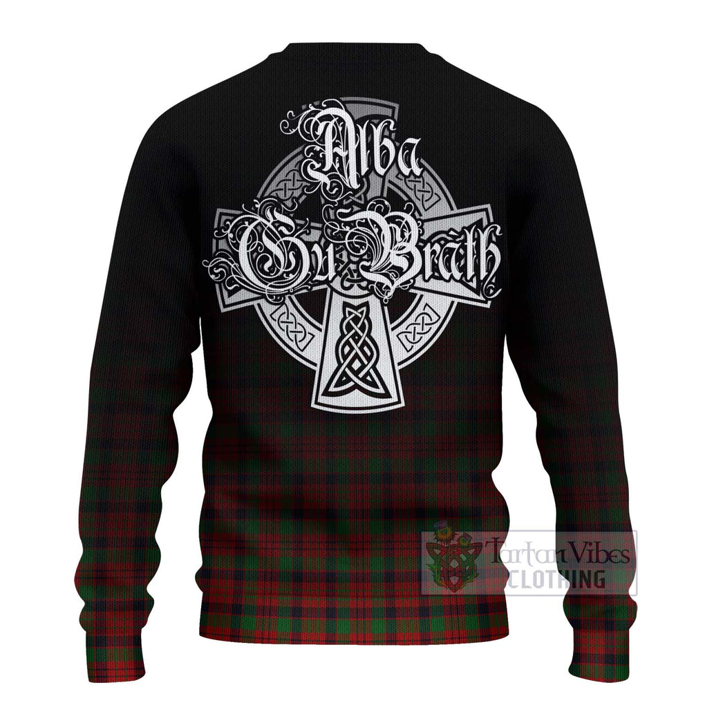 Tartan Vibes Clothing MacNicol (McNicol) Tartan Knitted Sweater Featuring Alba Gu Brath Family Crest Celtic Inspired