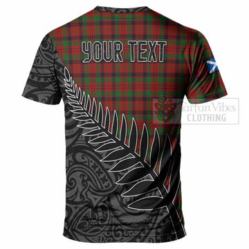 MacNicol (McNicol) Crest Tartan T-Shirt with New Zealand Silver Fern Half Style