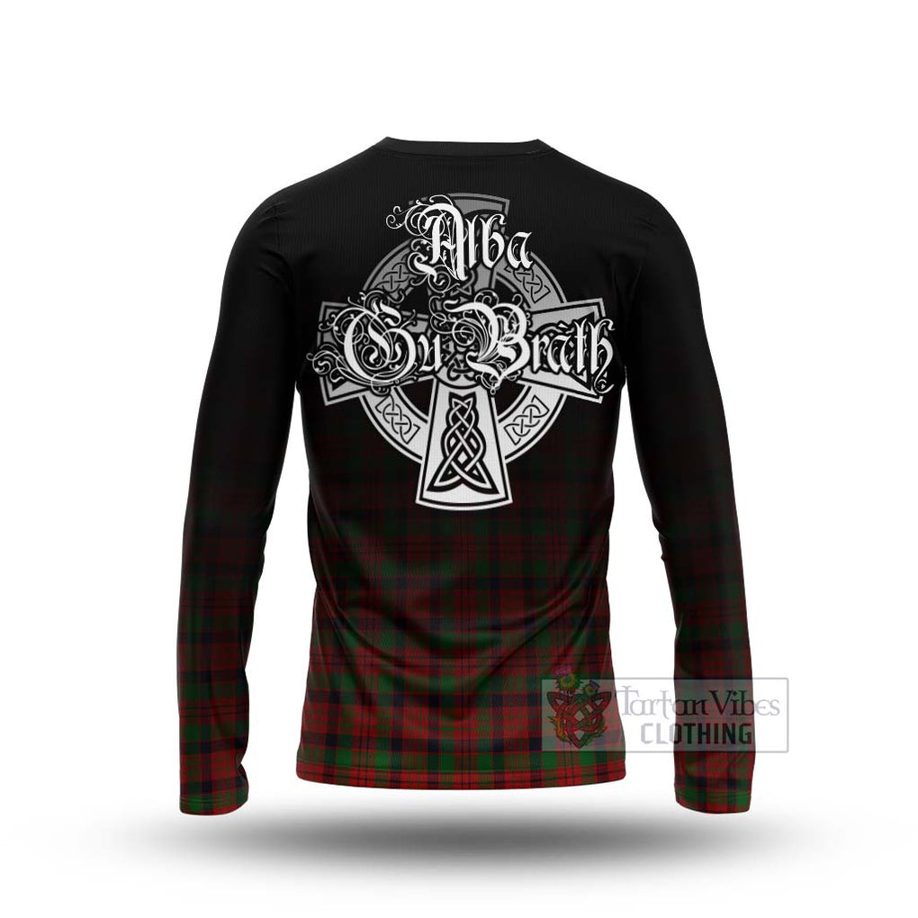 Tartan Vibes Clothing MacNicol (McNicol) Tartan Long Sleeve T-Shirt Featuring Alba Gu Brath Family Crest Celtic Inspired