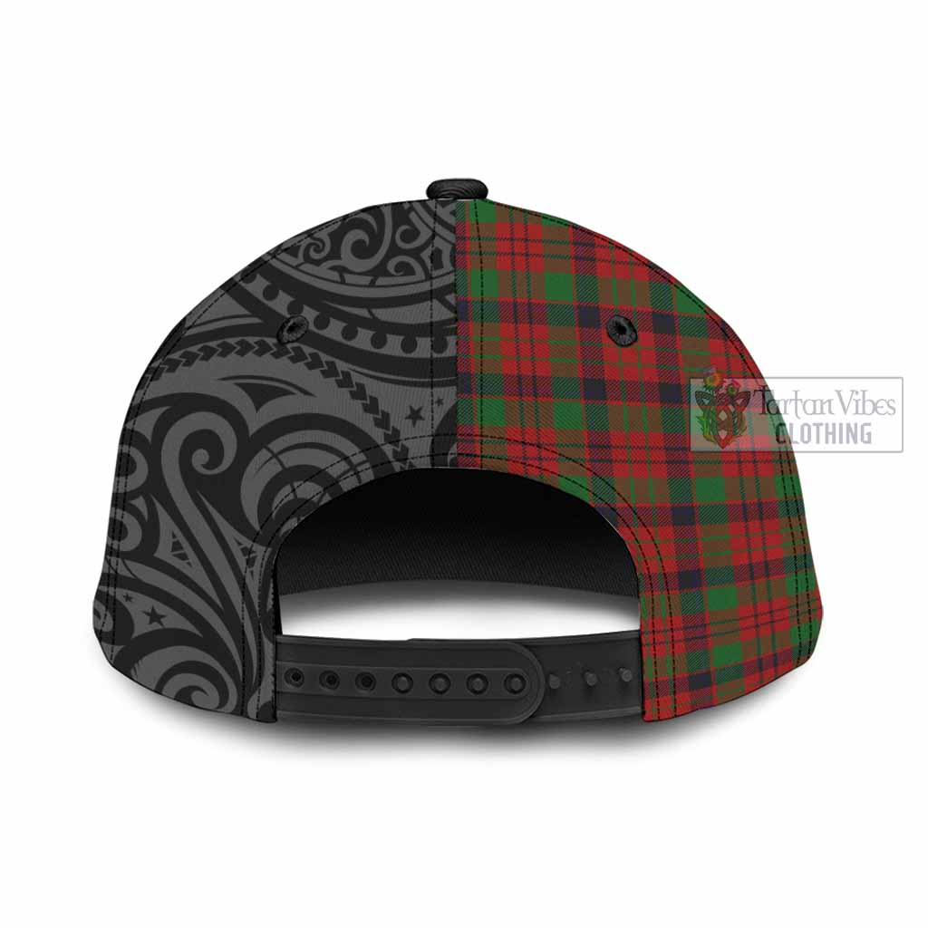 Tartan Vibes Clothing MacNicol (McNicol) Tartan Classic Cap with New Zealand Silver Fern Half Style