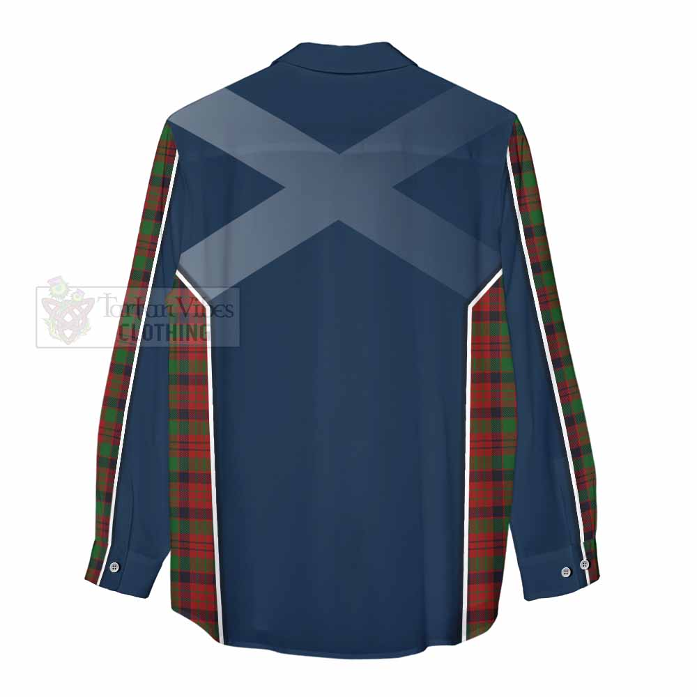 Tartan Vibes Clothing MacNicol (McNicol) Tartan Women's Casual Shirt with Family Crest and Lion Rampant Vibes Sport Style