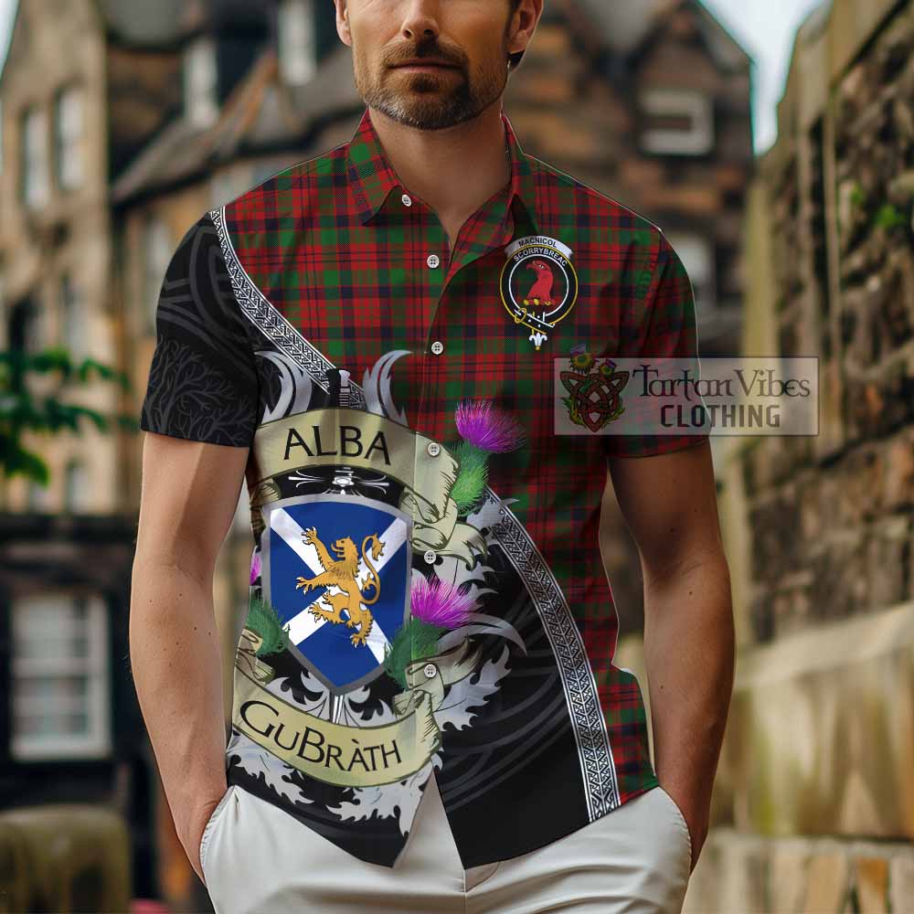 MacNicol (McNicol) Tartan Family Crest Hawaiian Shirt Lion Rampant Royal Thistle Shield Celtic Inspired - Tartan Vibes Clothing