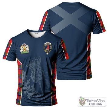 MacNicol of Scorrybreac Tartan T-Shirt with Family Crest and Scottish Thistle Vibes Sport Style