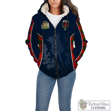 MacNicol of Scorrybreac Tartan Sherpa Hoodie with Family Crest and Scottish Thistle Vibes Sport Style