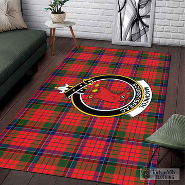 MacNicol of Scorrybreac Tartan Area Rug with Family Crest