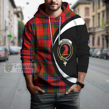 MacNicol of Scorrybreac Tartan Hoodie with Family Crest Circle Style