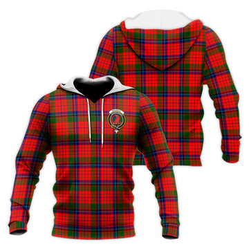 MacNicol of Scorrybreac Tartan Knitted Hoodie with Family Crest