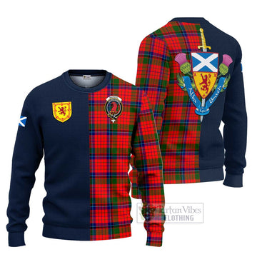 MacNicol of Scorrybreac Tartan Knitted Sweater with Scottish Lion Royal Arm Half Style