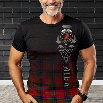 MacNicol of Scorrybreac Tartan T-Shirt Featuring Alba Gu Brath Family Crest Celtic Inspired