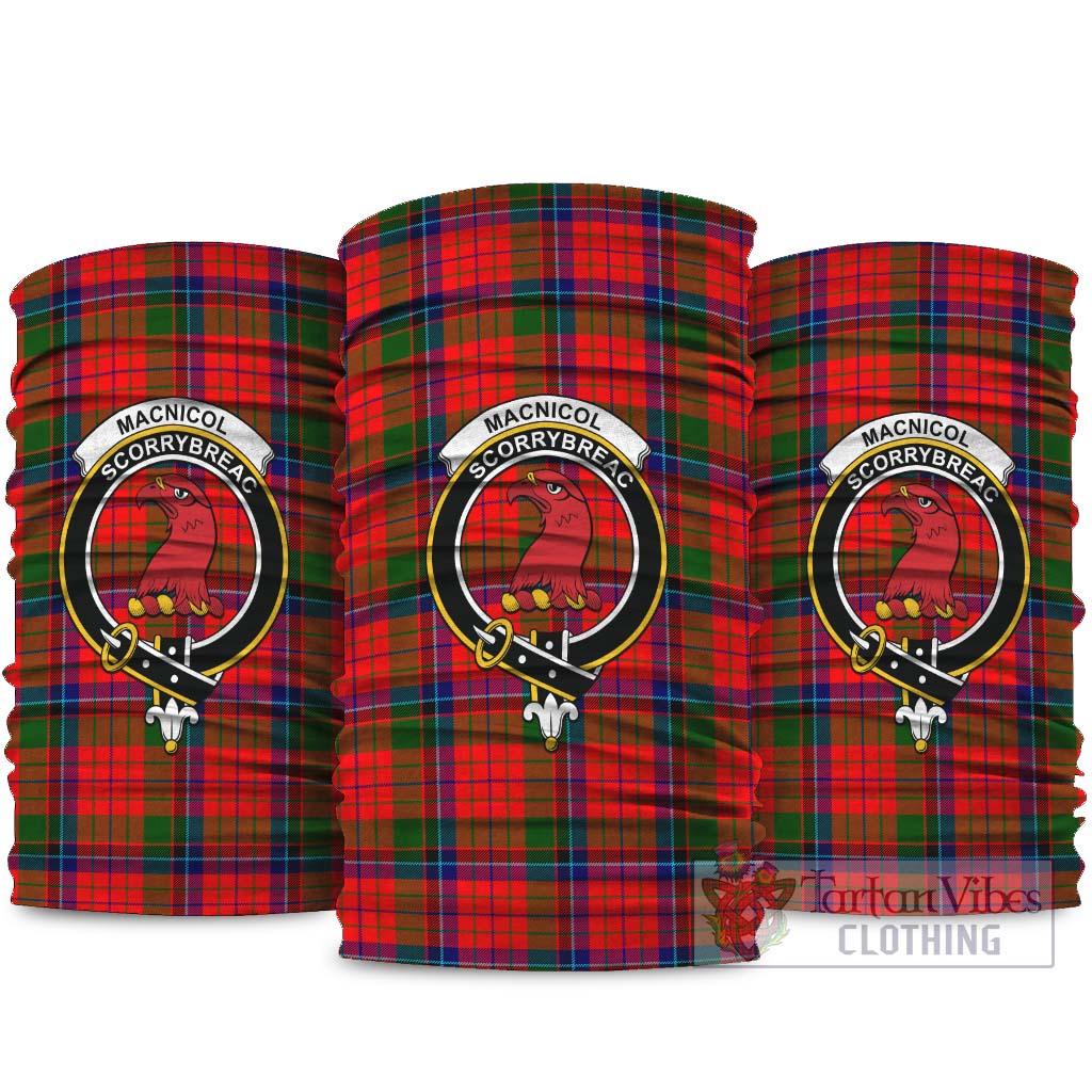 MacNicol of Scorrybreac Tartan Neck Gaiters, Tartan Bandanas, Tartan Head Band with Family Crest