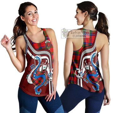 MacNicol of Scorrybreac Tartan Women's Racerback Tanks with Epic Bagpipe Style