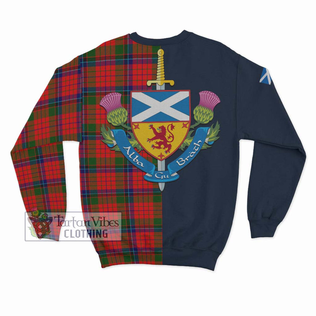 Tartan Vibes Clothing MacNicol of Scorrybreac Tartan Sweatshirt with Scottish Lion Royal Arm Half Style