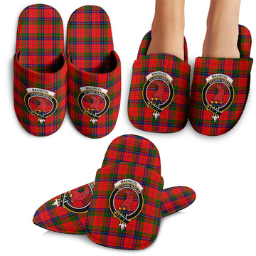 MacNicol of Scorrybreac Tartan Home Slippers with Family Crest