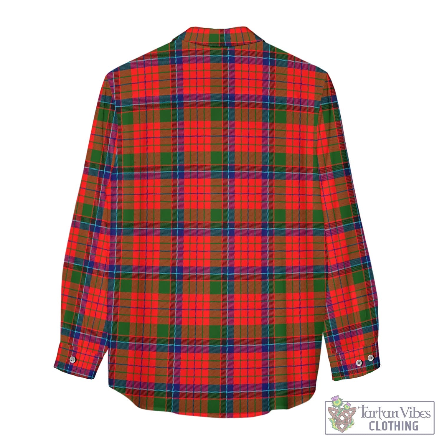 Tartan Vibes Clothing MacNicol of Scorrybreac Tartan Womens Casual Shirt with Family Crest