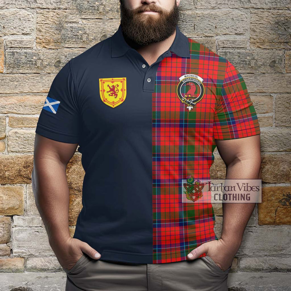 Tartan Vibes Clothing MacNicol of Scorrybreac Tartan Polo Shirt with Scottish Lion Royal Arm Half Style