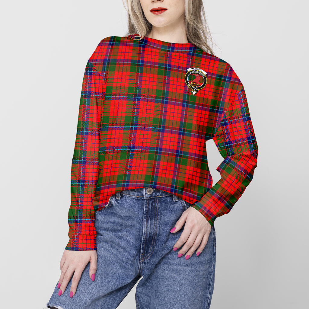 MacNicol of Scorrybreac Tartan Sweatshirt with Family Crest - Tartan Vibes Clothing