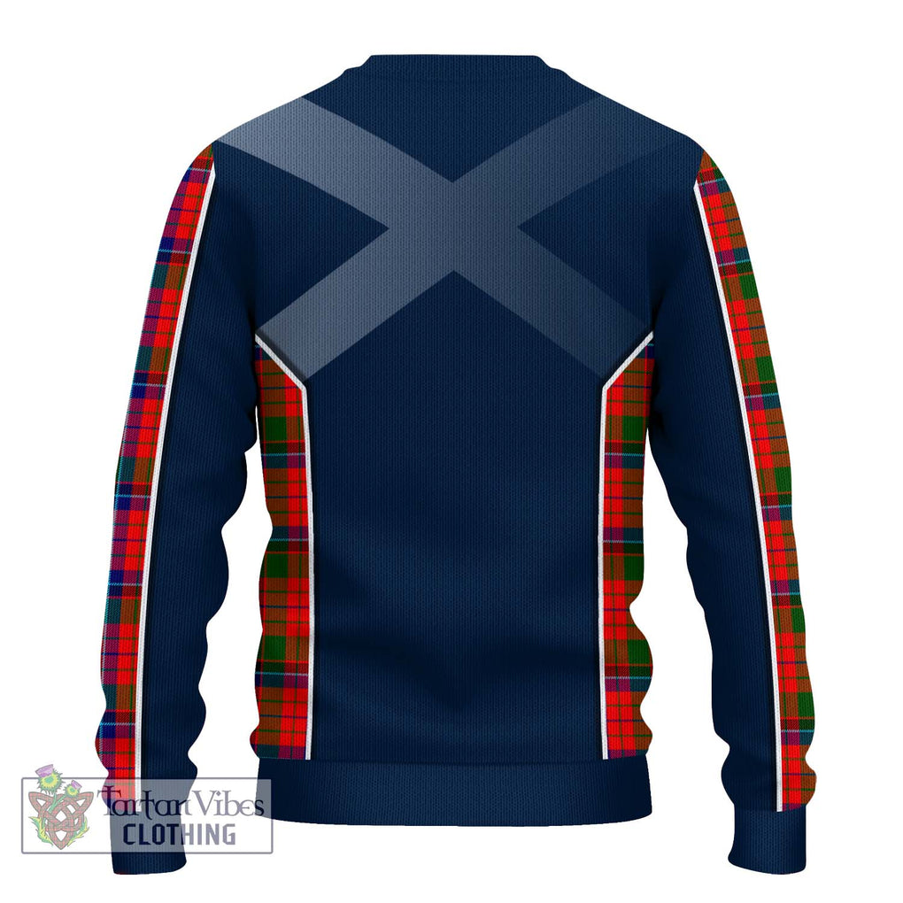 MacNicol of Scorrybreac Tartan Knitted Sweater with Family Crest and Lion Rampant Vibes Sport Style - Tartan Vibes Clothing