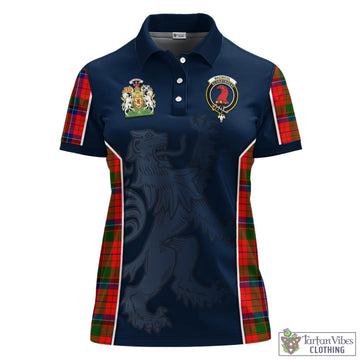 MacNicol of Scorrybreac Tartan Women's Polo Shirt with Family Crest and Lion Rampant Vibes Sport Style