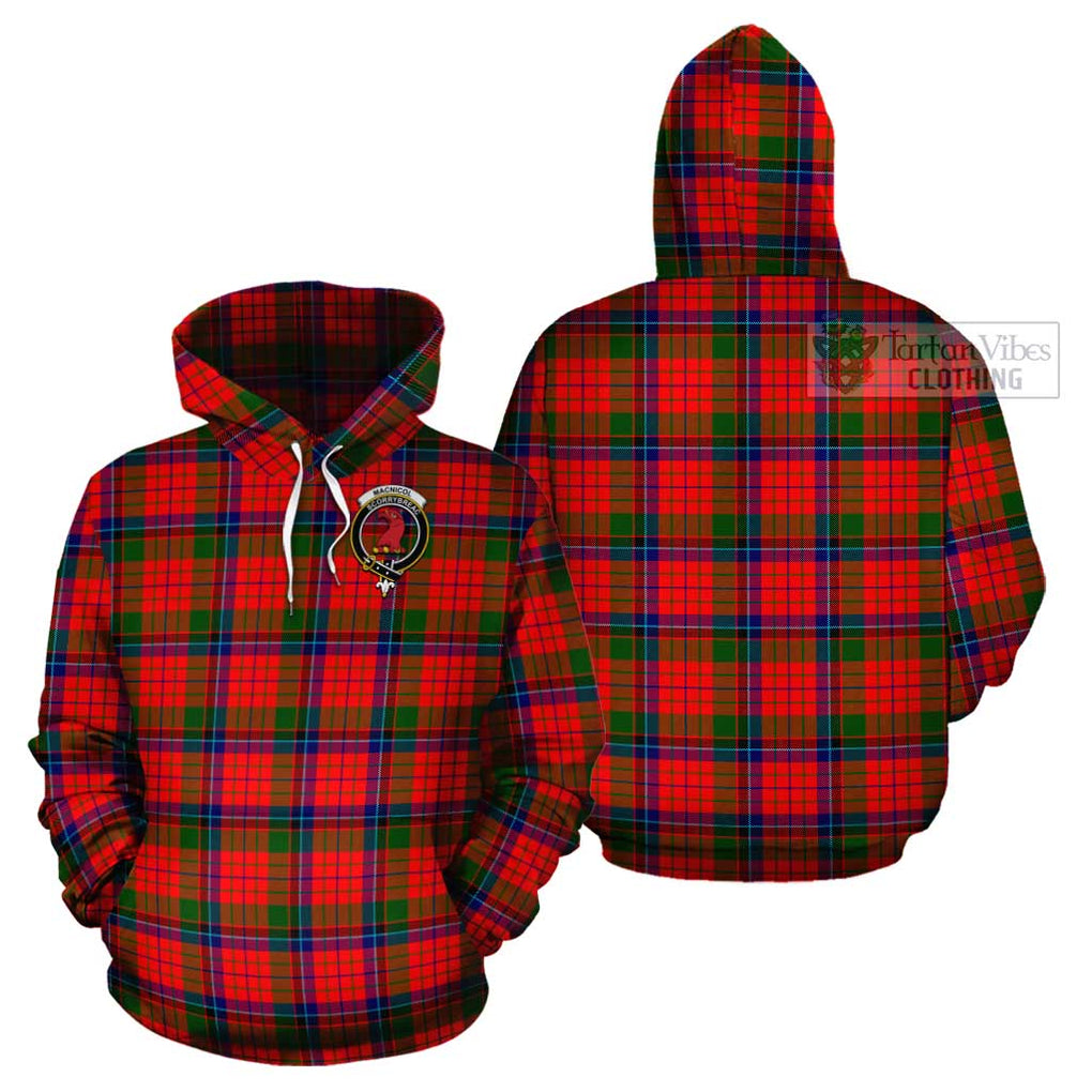 MacNicol of Scorrybreac Tartan Cotton Hoodie with Family Crest Pullover Hoodie - Tartan Vibes Clothing