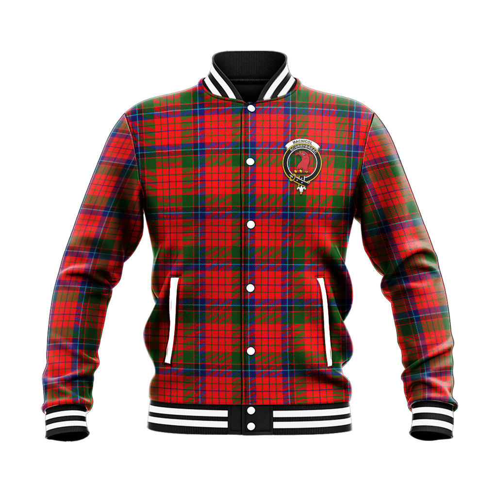 MacNicol of Scorrybreac Tartan Baseball Jacket with Family Crest - Tartan Vibes Clothing