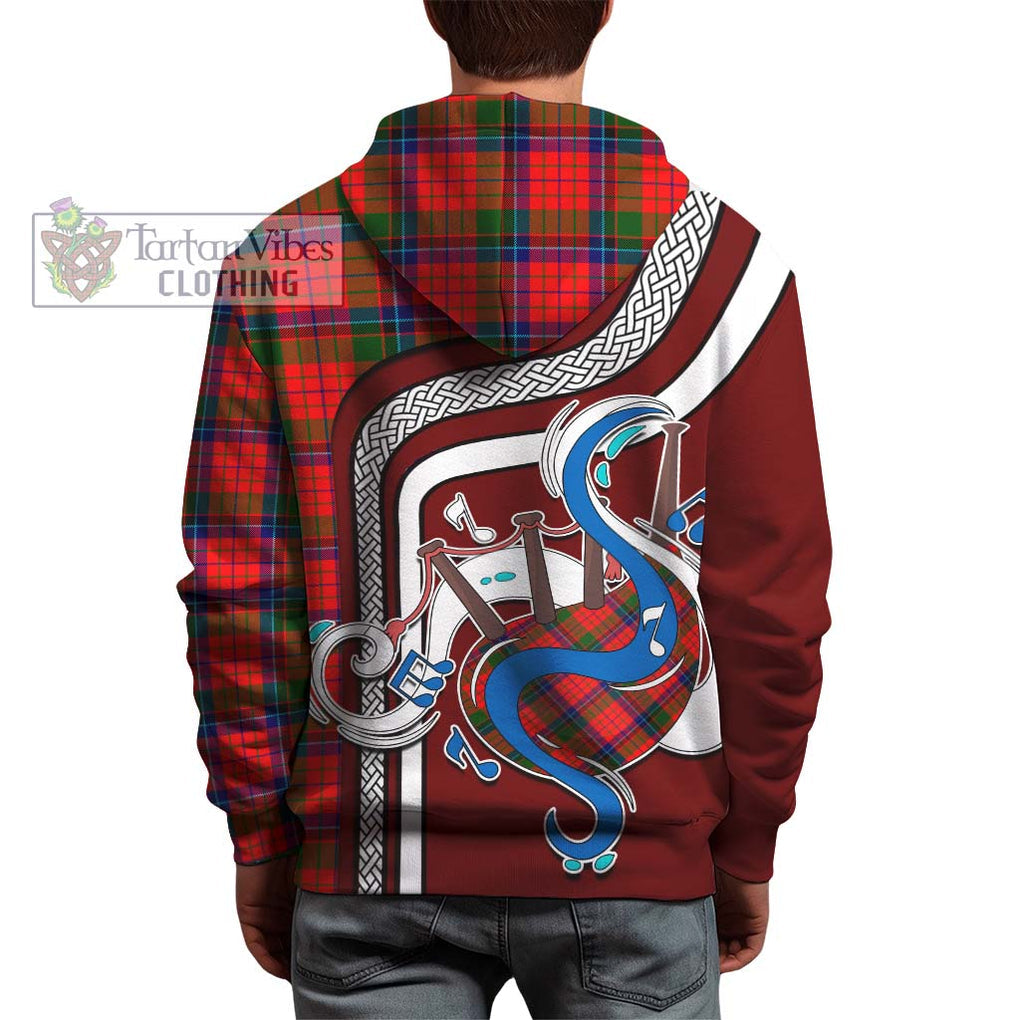 MacNicol of Scorrybreac Tartan Hoodie with Epic Bagpipe Style - Tartanvibesclothing Shop