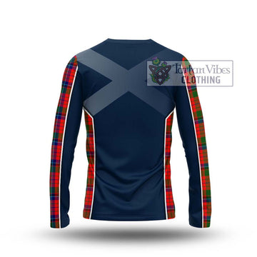 MacNicol of Scorrybreac Tartan Long Sleeve T-Shirt with Family Crest and Lion Rampant Vibes Sport Style