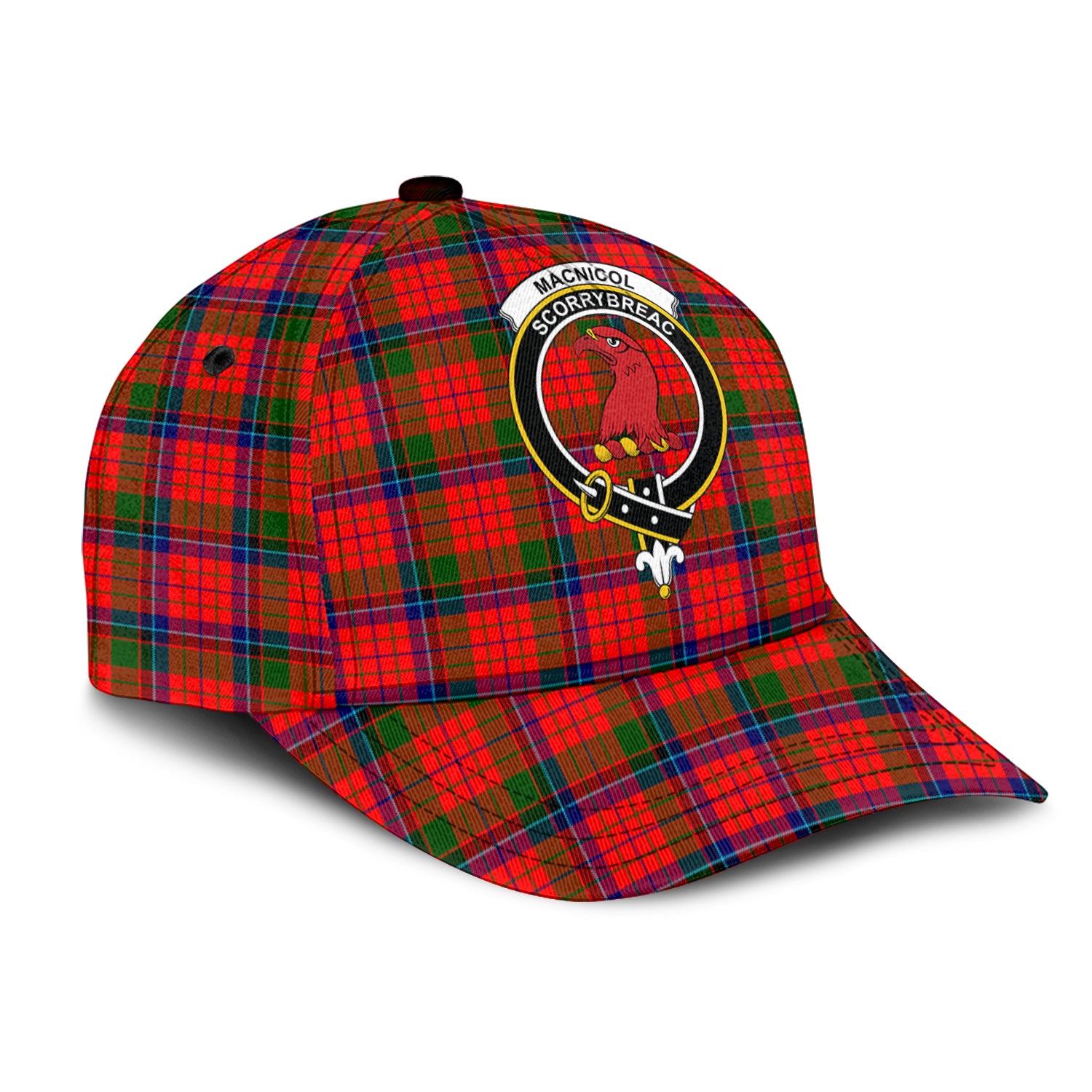 MacNicol of Scorrybreac Tartan Classic Cap with Family Crest - Tartan Vibes Clothing