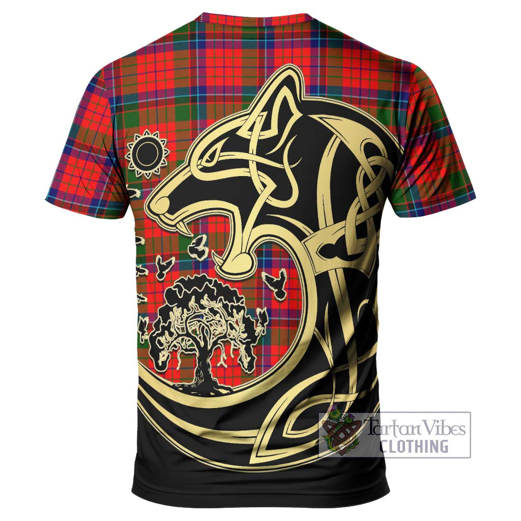 MacNicol of Scorrybreac Tartan T-Shirt with Family Crest Celtic Wolf Style - Tartan Vibes Clothing