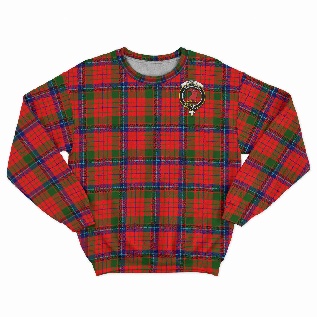 MacNicol of Scorrybreac Tartan Sweatshirt with Family Crest - Tartan Vibes Clothing