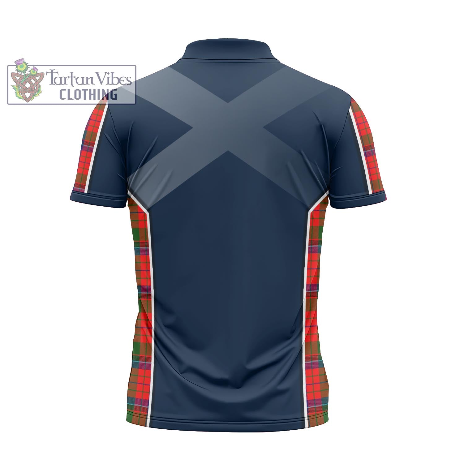 Tartan Vibes Clothing MacNicol of Scorrybreac Tartan Zipper Polo Shirt with Family Crest and Scottish Thistle Vibes Sport Style