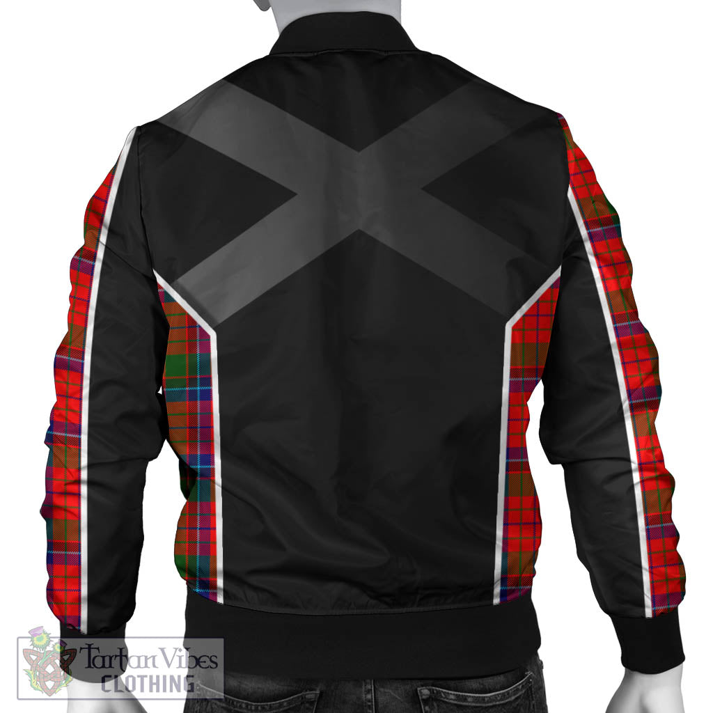 Tartan Vibes Clothing MacNicol of Scorrybreac Tartan Bomber Jacket with Family Crest and Scottish Thistle Vibes Sport Style