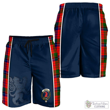 MacNicol of Scorrybreac Tartan Men's Shorts with Family Crest and Lion Rampant Vibes Sport Style