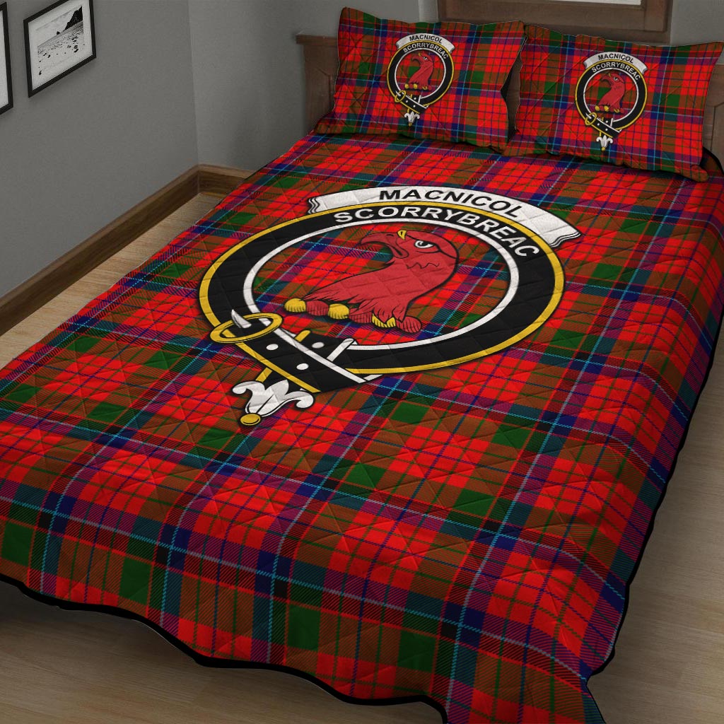 MacNicol of Scorrybreac Tartan Quilt Bed Set with Family Crest - Tartan Vibes Clothing