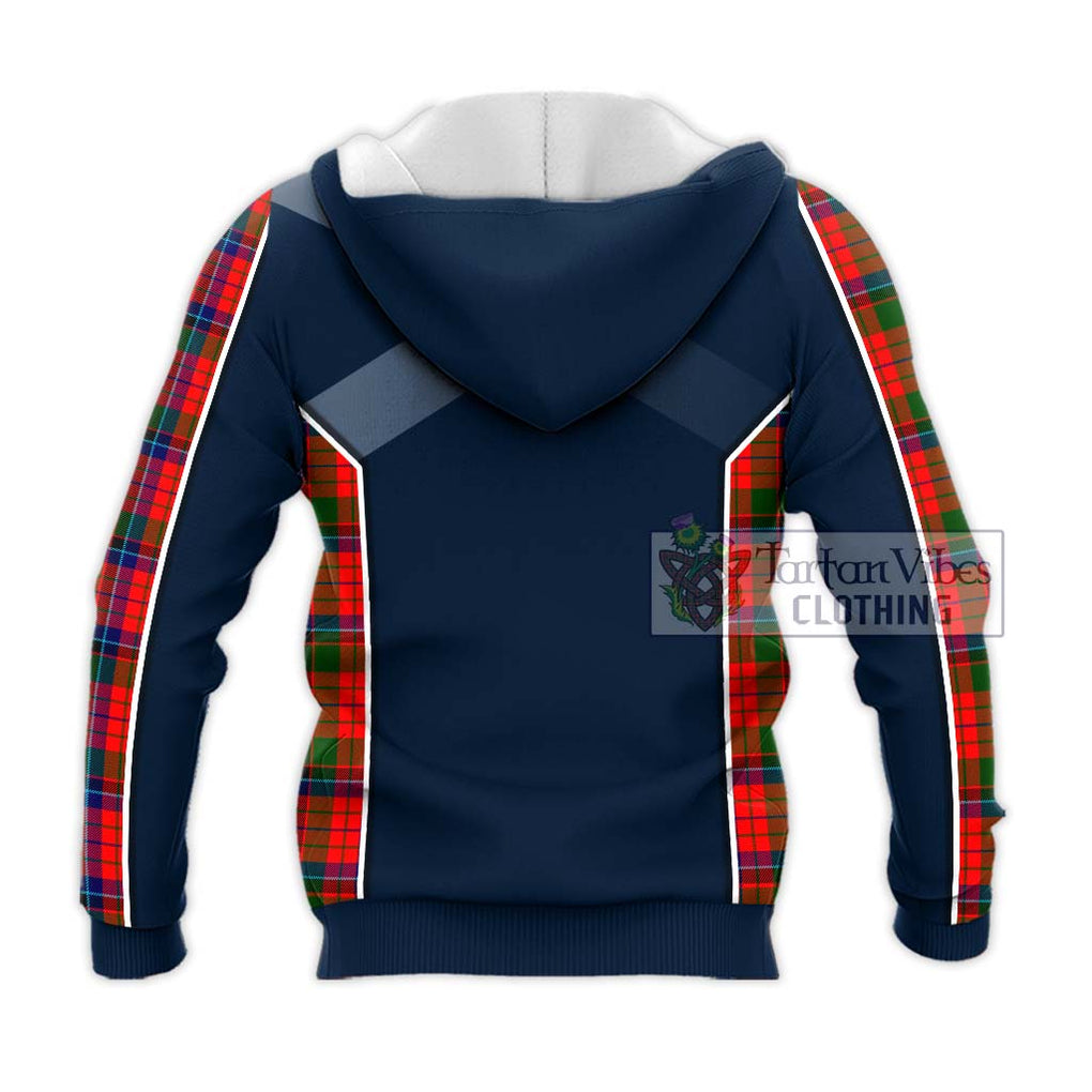 MacNicol of Scorrybreac Tartan Knitted Hoodie with Family Crest and Lion Rampant Vibes Sport Style - Tartan Vibes Clothing