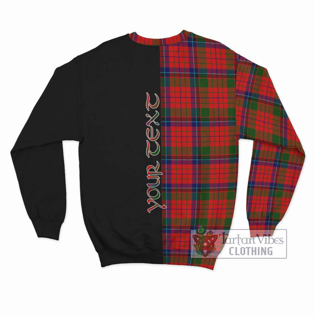 MacNicol of Scorrybreac Tartan Sweatshirt with Family Crest and Half Of Me Style - Tartanvibesclothing Shop