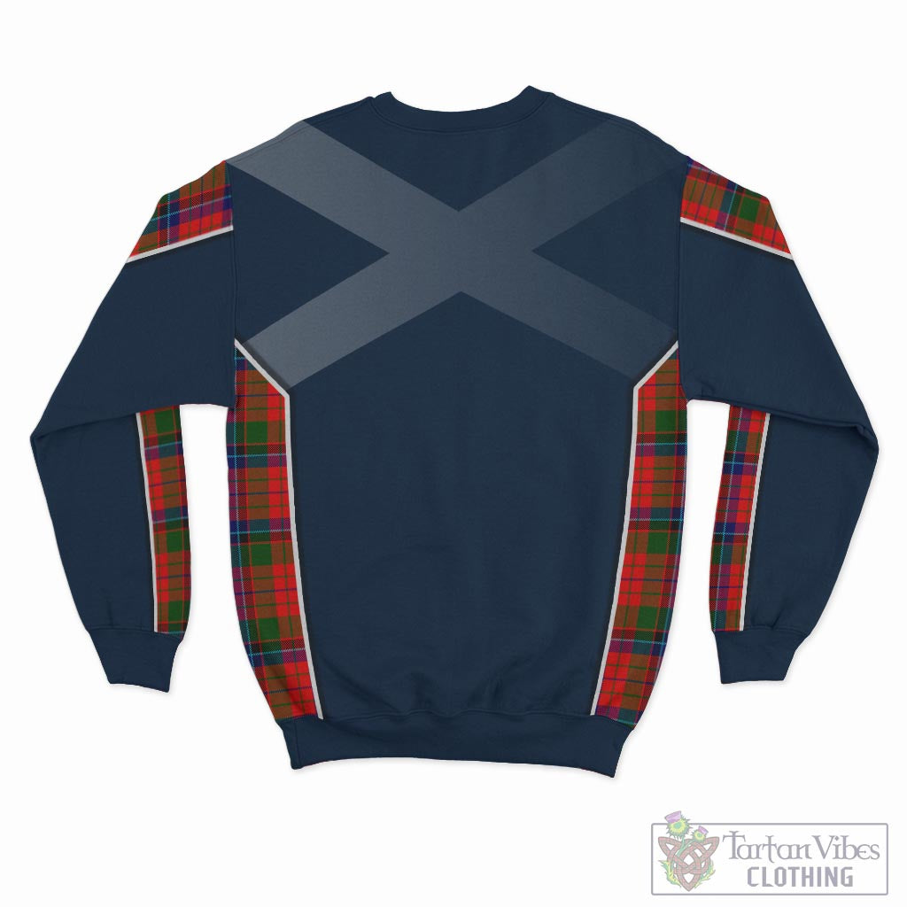 Tartan Vibes Clothing MacNicol of Scorrybreac Tartan Sweatshirt with Family Crest and Scottish Thistle Vibes Sport Style