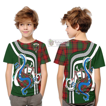 MacPhail (McPhail) Tartan Kid T-Shirt with Epic Bagpipe Style