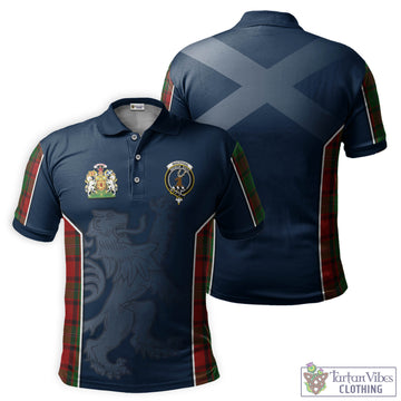 MacPhail (McPhail) Tartan Men's Polo Shirt with Family Crest and Lion Rampant Vibes Sport Style