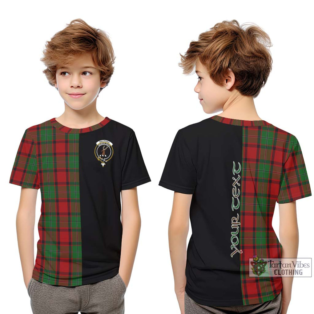 MacPhail (McPhail) Tartan Kid T-Shirt with Family Crest and Half Of Me Style Youth XL Size14 - Tartanvibesclothing Shop