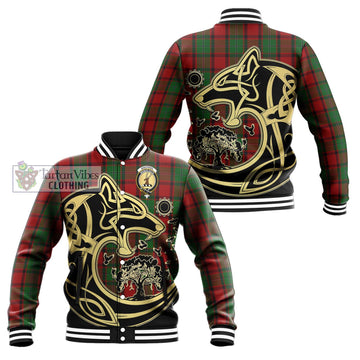 MacPhail (McPhail) Tartan Baseball Jacket with Family Crest Celtic Wolf Style