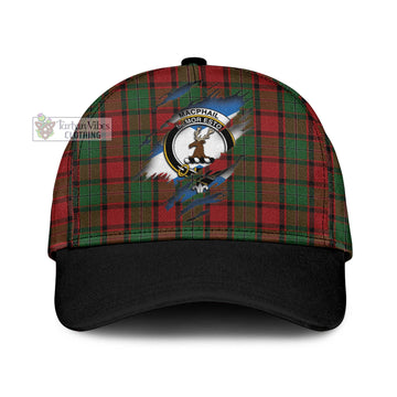 MacPhail (McPhail) Tartan Classic Cap with Family Crest In Me Style